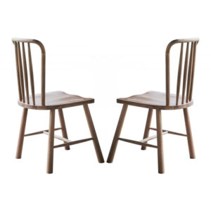 Wycombe Oak Wooden Dining Chairs In Pair
