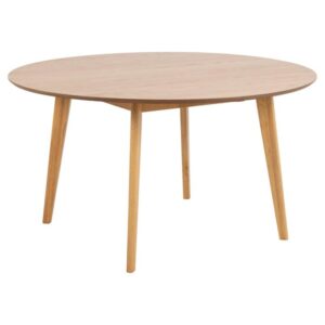 Reims Wooden Dining Table Round Large In Oak