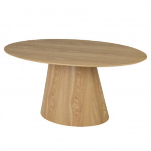 Cairo Dining Table Oval In Natural Wood Grain Effect