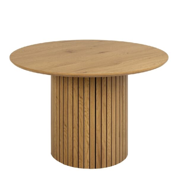 York Wooden Dining Table Round In Oak