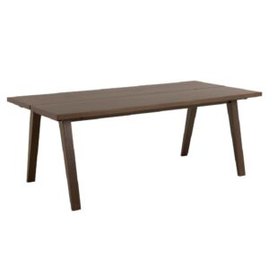 Alisto Wooden Rectangular Dining Table In Smoked Oak