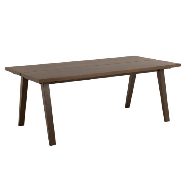 Alisto Wooden Rectangular Dining Table In Smoked Oak