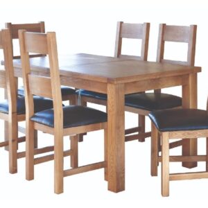 Hewitt Large Wooden Extending Dining Table In Oak